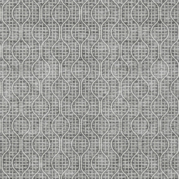 Homeroots 3' Stylish Beige And Ivory Geometric Washable Rug For Indoor And Outdoor Spaces, Durable Design 3' X 5' Polyester 595649