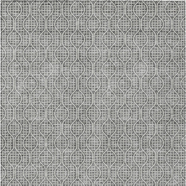 Homeroots 3' Stylish Beige And Ivory Geometric Washable Rug For Indoor And Outdoor Spaces, Durable Design 8' X 10' Polyester 595652