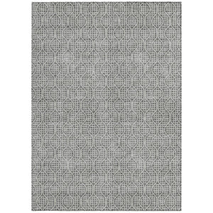 Homeroots 3' Stylish Beige And Ivory Geometric Washable Rug For Indoor And Outdoor Spaces, Durable Design 9' X 12' Polyester 595653