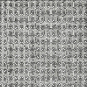 Homeroots 3' Stylish Beige And Ivory Geometric Washable Rug For Indoor And Outdoor Spaces, Durable Design 10' X 14' Polyester 595654