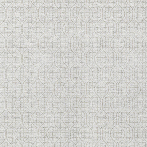 Homeroots 3' Stylish Beige And Ivory Geometric Washable Rug For Indoor And Outdoor Spaces, Durable Design 5' X 8' Polyester 595656