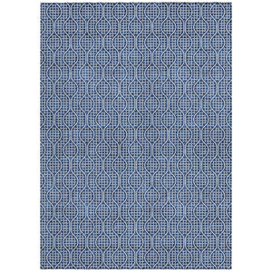 Homeroots 3' Stylish Beige And Ivory Geometric Washable Rug For Indoor And Outdoor Spaces, Durable Design 5' X 8' Polyester 595662