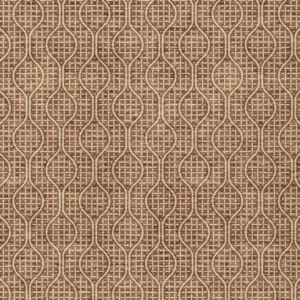 Homeroots 3' Stylish Beige And Ivory Geometric Washable Rug For Indoor And Outdoor Spaces, Durable Design 3' X 5' Polyester 595667