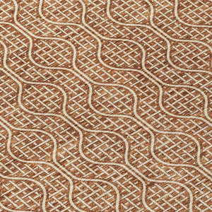 Homeroots 3' Stylish Beige And Ivory Geometric Washable Rug For Indoor And Outdoor Spaces, Durable Design 3' X 5' Polyester 595667