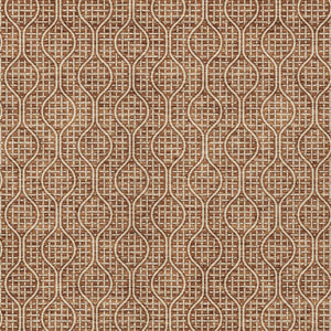 Homeroots 3' Stylish Beige And Ivory Geometric Washable Rug For Indoor And Outdoor Spaces, Durable Design 5' X 8' Polyester 595668