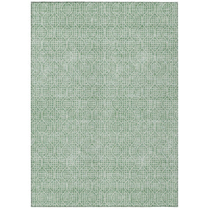 HomeRoots 5' Modern Sage and Gray Geometric Area Rug - Durable, Washable for Indoor and Outdoor Use, Stylish Design 10' X 14' 595678
