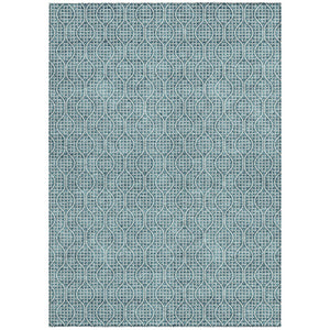 Homeroots 3' Stylish Beige And Ivory Geometric Washable Rug For Indoor And Outdoor Spaces, Durable Design 9' X 12' Polyester 595689