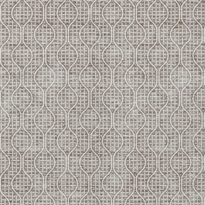 Homeroots 3' Stylish Beige And Ivory Geometric Washable Rug For Indoor And Outdoor Spaces, Durable Design 9' X 12' Polyester 595695