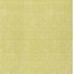 Homeroots 3' Stylish Beige And Ivory Geometric Washable Rug For Indoor And Outdoor Spaces, Durable Design 3' X 5' Polyester 595697