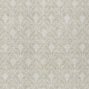 Homeroots 3' Beige And Ivory Geometric Washable Area Rug For Indoor & Outdoor Spaces, Durable And Stylish 5' X 8' Polyester 595704