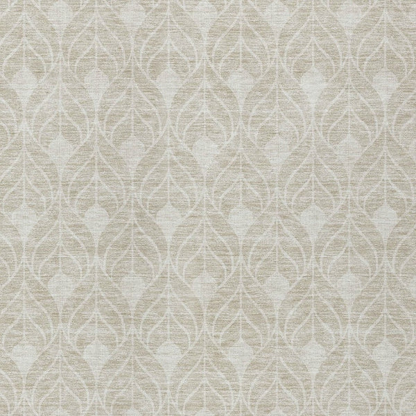 Homeroots 3' Beige And Ivory Geometric Washable Area Rug For Indoor & Outdoor Spaces, Durable And Stylish 5' X 8' Polyester 595704