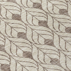 Homeroots 3' Beige And Ivory Geometric Washable Area Rug For Indoor & Outdoor Spaces, Durable And Stylish 5' X 8' Polyester 595710