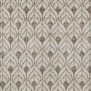 Homeroots 3' Beige And Ivory Geometric Washable Area Rug For Indoor & Outdoor Spaces, Durable And Stylish 8' X 10' Polyester 595712