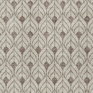 Homeroots 3' Beige And Ivory Geometric Washable Area Rug For Indoor & Outdoor Spaces, Durable And Stylish 9' X 12' Polyester 595713