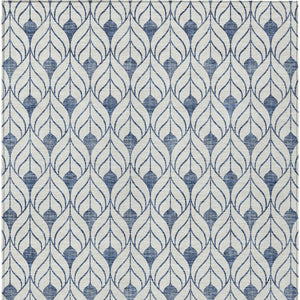 Homeroots 3' Beige And Ivory Geometric Washable Area Rug For Indoor & Outdoor Spaces, Durable And Stylish 3' X 5' Polyester 595715