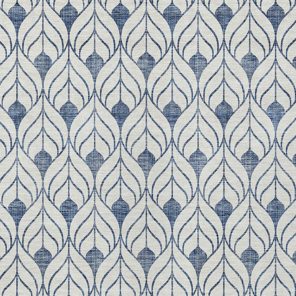 Homeroots 3' Beige And Ivory Geometric Washable Area Rug For Indoor & Outdoor Spaces, Durable And Stylish 3' X 5' Polyester 595715