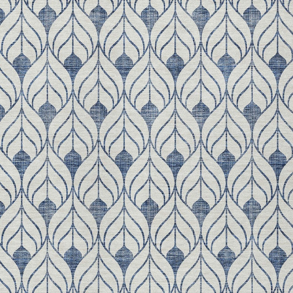 Homeroots 3' Beige And Ivory Geometric Washable Area Rug For Indoor & Outdoor Spaces, Durable And Stylish 5' X 8' Polyester 595716