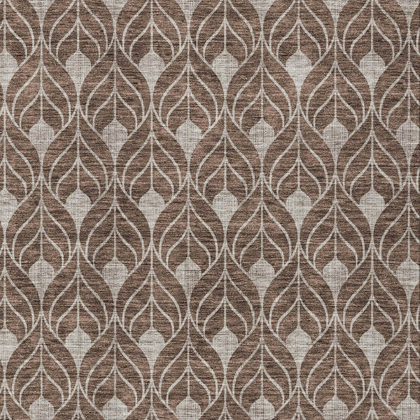 Homeroots 3' Beige And Ivory Geometric Washable Area Rug For Indoor & Outdoor Spaces, Durable And Stylish 8' X 10' Polyester 595724