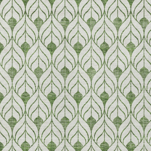 Homeroots 3' Beige And Ivory Geometric Washable Area Rug For Indoor & Outdoor Spaces, Durable And Stylish 10' X 14' Polyester 595732