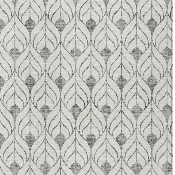 Homeroots 3' Beige And Ivory Geometric Washable Area Rug For Indoor & Outdoor Spaces, Durable And Stylish 10' X 14' Polyester 595744