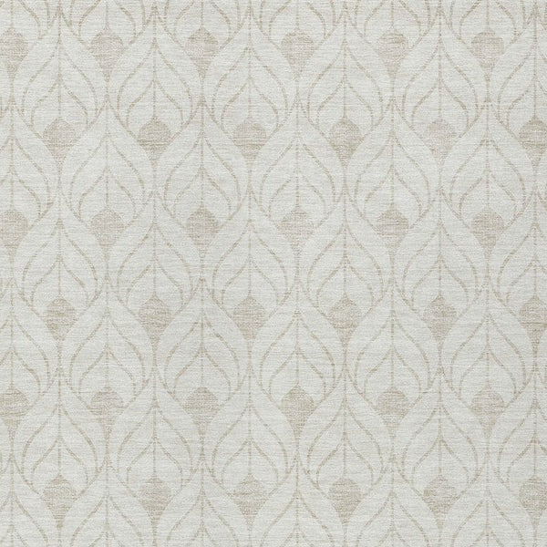 Homeroots 3' Beige And Ivory Geometric Washable Area Rug For Indoor & Outdoor Spaces, Durable And Stylish 3' X 5' Polyester 595745
