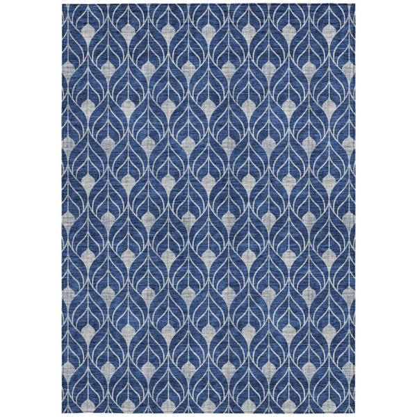 Homeroots 3' Beige And Ivory Geometric Washable Area Rug For Indoor & Outdoor Spaces, Durable And Stylish 8' X 10' Polyester 595754