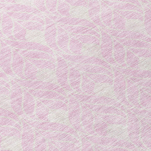 Homeroots 3' Beige And Ivory Geometric Washable Area Rug For Indoor & Outdoor Spaces, Durable And Stylish 8' Round Polyester 595759