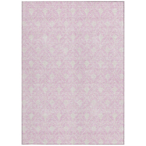 Homeroots 3' Beige And Ivory Geometric Washable Area Rug For Indoor & Outdoor Spaces, Durable And Stylish 8' X 10' Polyester 595760