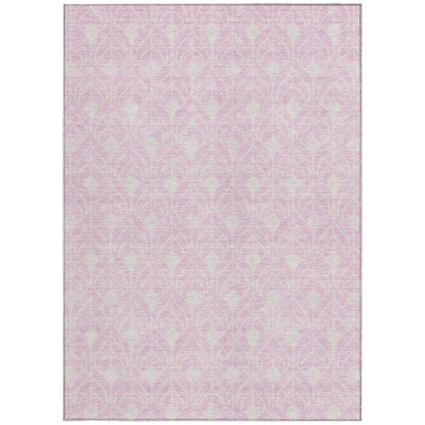 Homeroots 3' Beige And Ivory Geometric Washable Area Rug For Indoor & Outdoor Spaces, Durable And Stylish 8' X 10' Polyester 595760