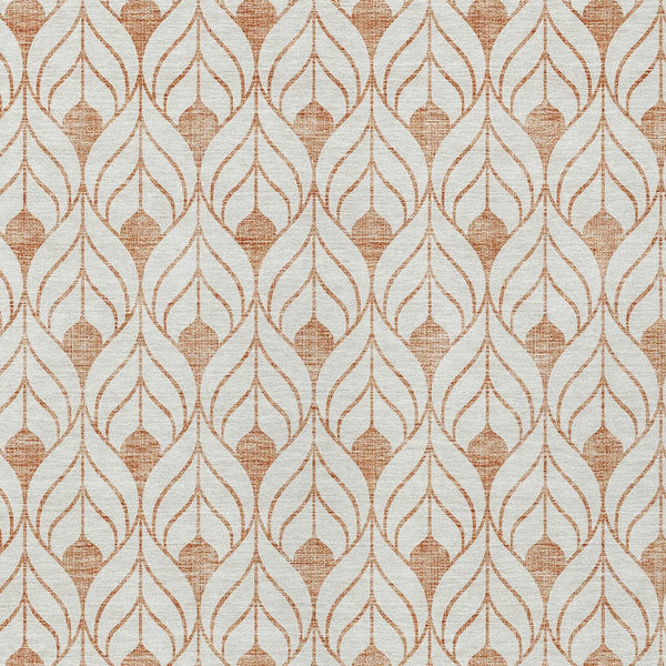 Homeroots 3' Beige And Ivory Geometric Washable Area Rug For Indoor & Outdoor Spaces, Durable And Stylish 3' X 5' Polyester 595763
