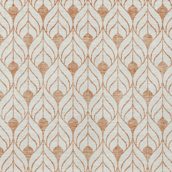 Homeroots 3' Beige And Ivory Geometric Washable Area Rug For Indoor & Outdoor Spaces, Durable And Stylish 10' X 14' Polyester 595768