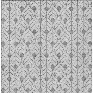 Homeroots 3' Beige And Ivory Geometric Washable Area Rug For Indoor & Outdoor Spaces, Durable And Stylish 10' X 14' Polyester 595774