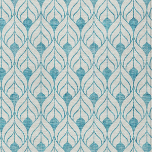 Homeroots 3' Beige And Ivory Geometric Washable Area Rug For Indoor & Outdoor Spaces, Durable And Stylish 5' X 8' Polyester 595776