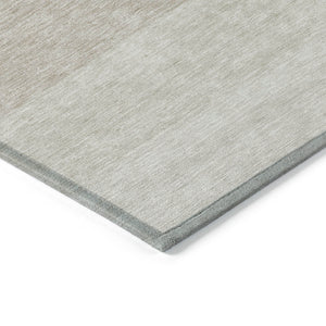 Homeroots 3' Beige And Ivory Ombre Area Rug - Stylish, Washable Design For Indoor & Outdoor Use, Durable Fun! 8' X 10' Polyester 595784