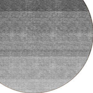 Homeroots 3' Beige And Ivory Ombre Area Rug - Stylish, Washable Design For Indoor & Outdoor Use, Durable Fun! 8' Round Polyester 595789