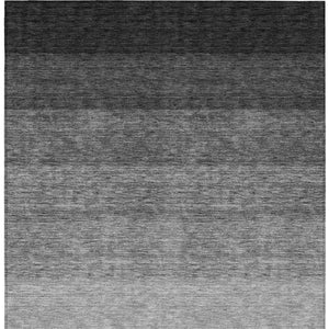 Homeroots 3' Beige And Ivory Ombre Area Rug - Stylish, Washable Design For Indoor & Outdoor Use, Durable Fun! 8' X 10' Polyester 595790