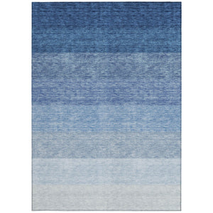 Homeroots 3' Beige And Ivory Ombre Area Rug - Stylish, Washable Design For Indoor & Outdoor Use, Durable Fun! 3' X 5' Polyester 595799