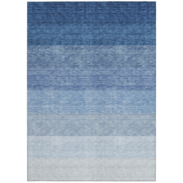Homeroots 3' Beige And Ivory Ombre Area Rug - Stylish, Washable Design For Indoor & Outdoor Use, Durable Fun! 8' X 10' Polyester 595802