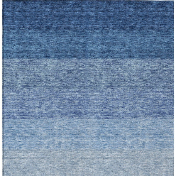 Homeroots 3' Beige And Ivory Ombre Area Rug - Stylish, Washable Design For Indoor & Outdoor Use, Durable Fun! 9' X 12' Polyester 595803