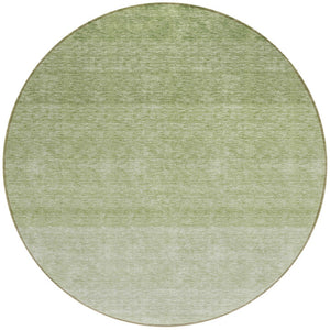 Homeroots 3' Beige And Ivory Ombre Area Rug - Stylish, Washable Design For Indoor & Outdoor Use, Durable Fun! 8' Round Polyester 595807