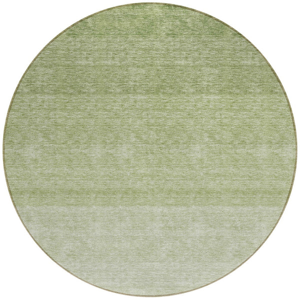 Homeroots 3' Beige And Ivory Ombre Area Rug - Stylish, Washable Design For Indoor & Outdoor Use, Durable Fun! 8' Round Polyester 595807