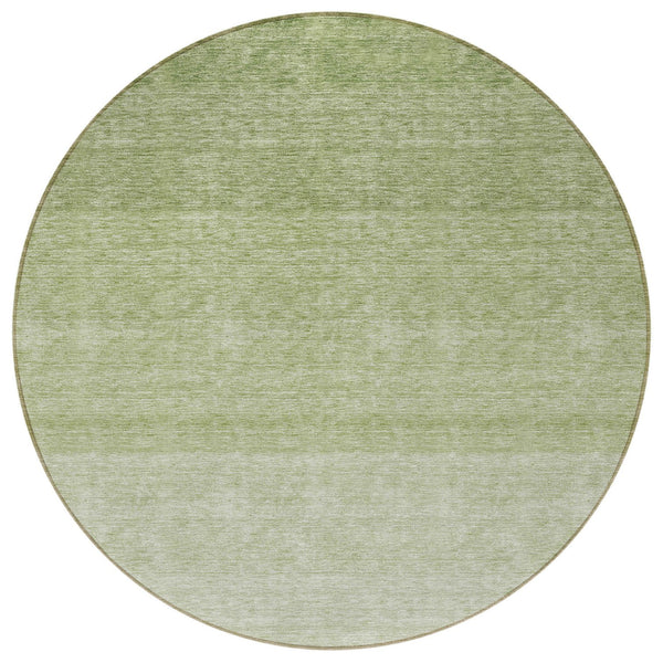 Homeroots 3' Beige And Ivory Ombre Area Rug - Stylish, Washable Design For Indoor & Outdoor Use, Durable Fun! 8' Round Polyester 595807