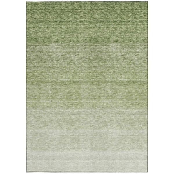 Homeroots 3' Beige And Ivory Ombre Area Rug - Stylish, Washable Design For Indoor & Outdoor Use, Durable Fun! 9' X 12' Polyester 595809