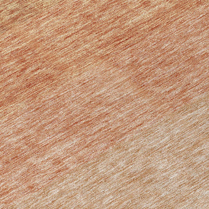 Homeroots 3' Beige And Ivory Ombre Area Rug - Stylish, Washable Design For Indoor & Outdoor Use, Durable Fun! 8' Round Polyester 595825