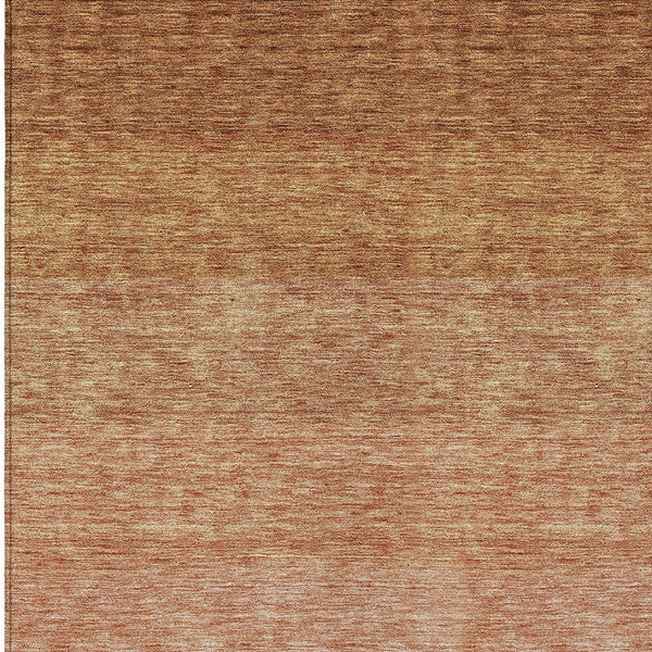 Homeroots 3' Beige And Ivory Ombre Area Rug - Stylish, Washable Design For Indoor & Outdoor Use, Durable Fun! 9' X 12' Polyester 595827