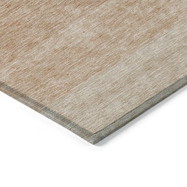 Homeroots 3' Beige And Ivory Ombre Area Rug - Stylish, Washable Design For Indoor & Outdoor Use, Durable Fun! 10' X 14' Polyester 595828