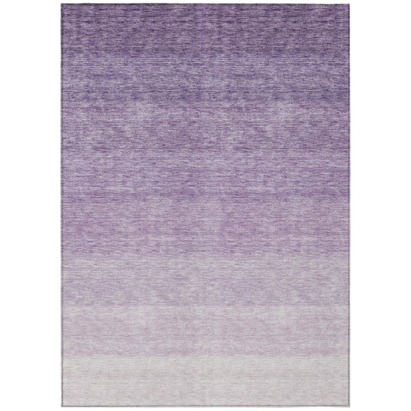 HomeRoots 5' Modern Purple Ombre Area Rug - Soft, Durable, and Washable for Indoor & Outdoor Spaces 5' X 8' 595830