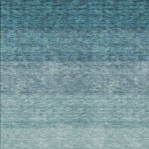 Homeroots 3' Beige And Ivory Ombre Area Rug - Stylish, Washable Design For Indoor & Outdoor Use, Durable Fun! 5' X 8' Polyester 595836