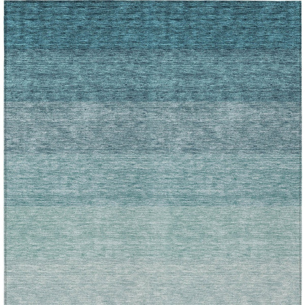 Homeroots 3' Beige And Ivory Ombre Area Rug - Stylish, Washable Design For Indoor & Outdoor Use, Durable Fun! 8' X 10' Polyester 595838