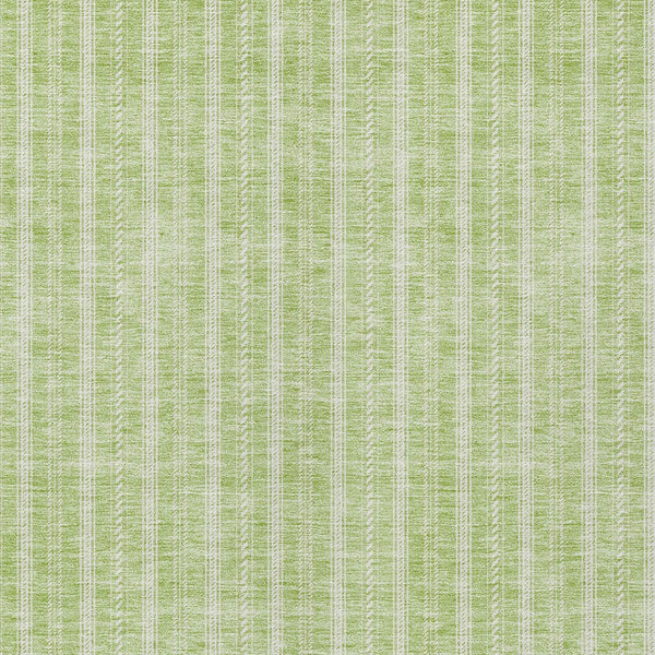 Homeroots 3' Artichoke Green And Ivory Striped Washable Rug For Indoor And Outdoor Spaces - Durable Design 3' X 5' Polyester 595841
